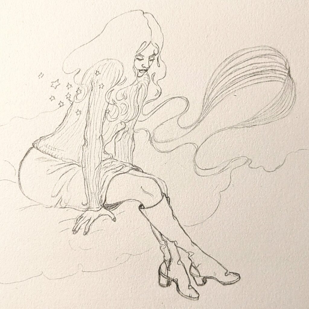 Dreamer on a cloud by Lucy Dreams